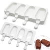 Large Magnum 4 Cavity Silicon Popsicle Mold