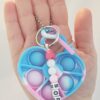 Handmade Custom Name Heart Pop It Keychain